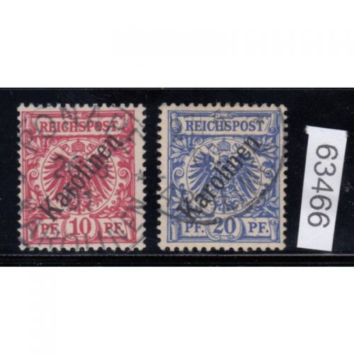 Kolonien Karolinen 1899, Mich.-Nr.: 3+4 I gestempelt  geprüft   320,00