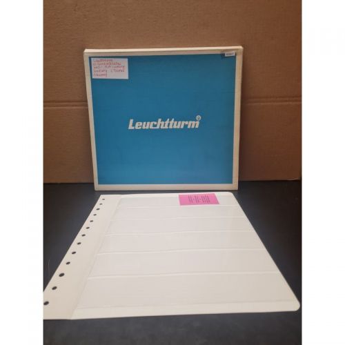 Leuchtturm 10  Kunstoffhüllen  weiß  6 Taschen  Ringbinder 13 Loch neuwertig
