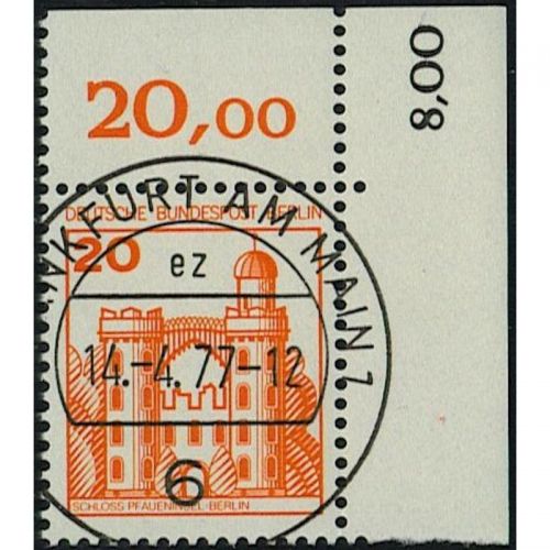 Berlin 1977, Mich.-Nr.: 533 gestempelt Eckrand KBWZ  Frankfurt