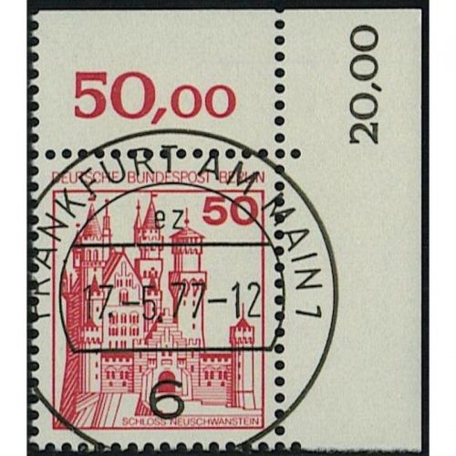 Berlin 1977, Mich.-Nr.: 536 gestempelt Eckrand KBWZ  Frankfurt