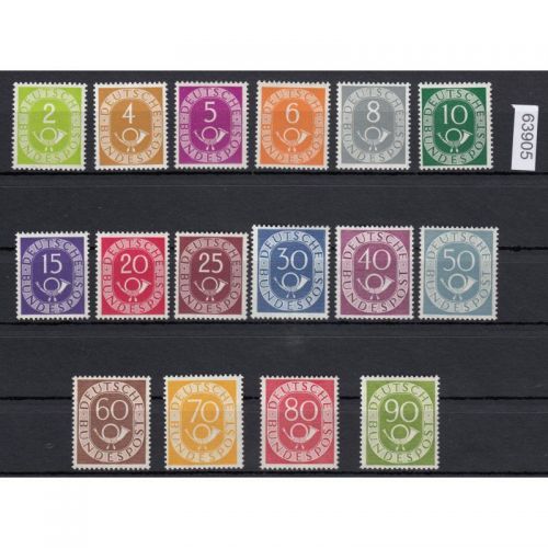 Bund 1951, Mich.-Nr.: 123-138 **
