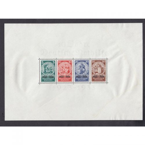 DR 1933, Mich.-Nr.: 508-11 Block 2 *