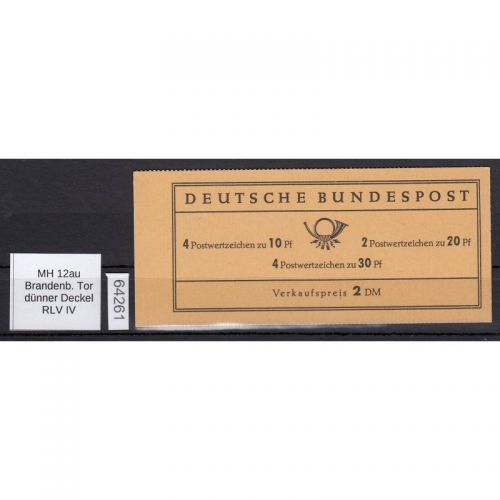 Bund 1967, Mich.-Nr.: MH 12 au **   RLV  IV