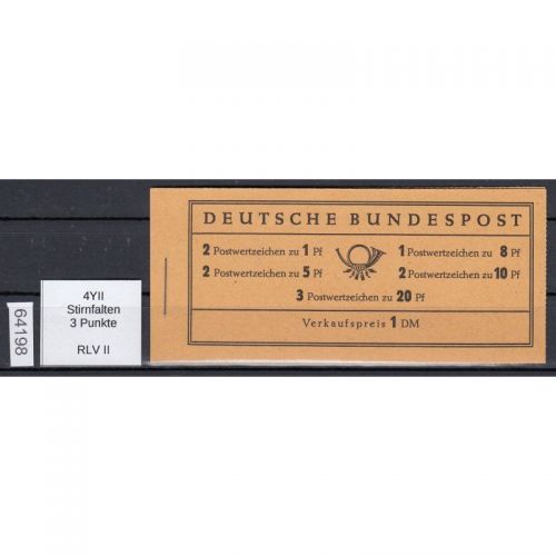 Bund 1960, Mich.-Nr.: MH 4 Y II  ** RLV   II