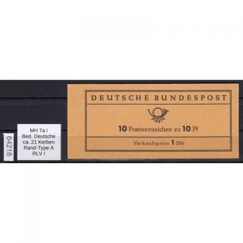 Bund 1961, Mich.-Nr.: MH 7 **   RLV  I   (H-Blatt 11 A)