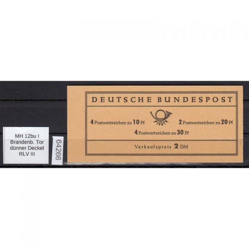 Bund 1967, Mich.-Nr.: MH 12 bu I **   RLV  III