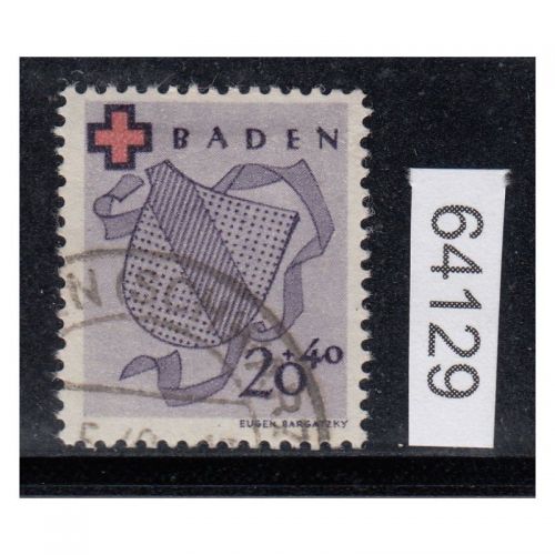 Alliierte Franz. Zone Baden Mi. Nr. 43 A gestempelt  geprüft