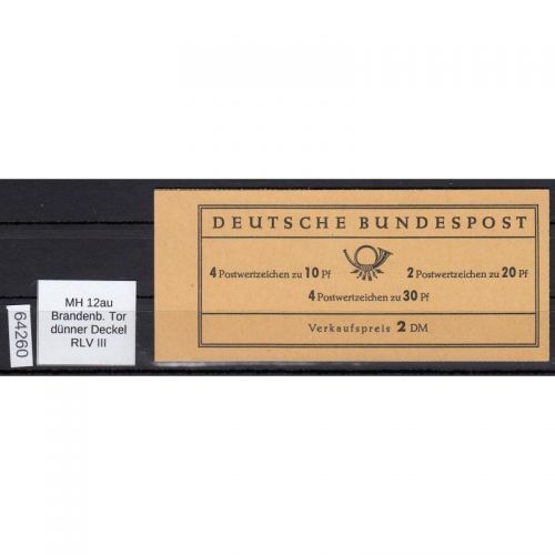 Bund 1967, Mich.-Nr.: MH 12 au **   RLV  III
