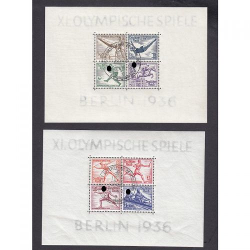 DR 1936, Mich.-Nr.: 624-631, Block 5 + 6 gestempelt  +  gummi