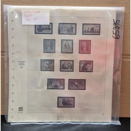 SAFE-Dual  Bund 1985-89 Vordrucke  gebraucht