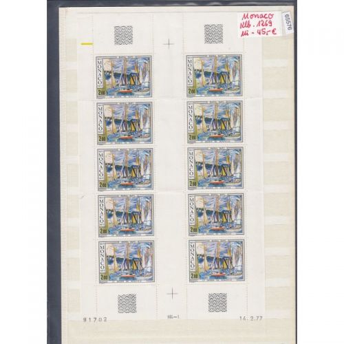 Monaco 1977, Mich.-Nr.: 1269 **   Kleinbogen