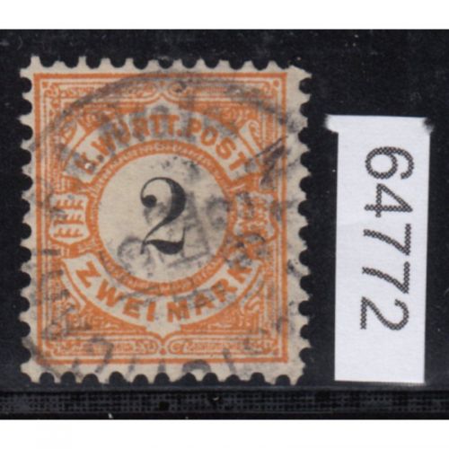 AD Württemberg 1881, Mich.-Nr.: 53 a gestempelt geprüft