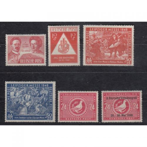 SBZ  1948 Mi.-Nr.:228-233  ** (Allg. Ausg.) Komplett