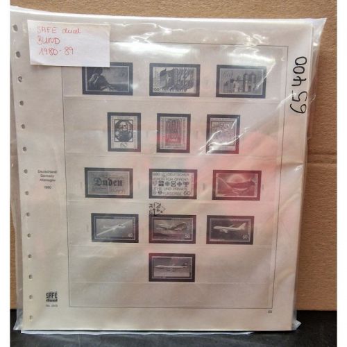 SAFE-Dual BUND 1980-89 Vordrucke  gebraucht