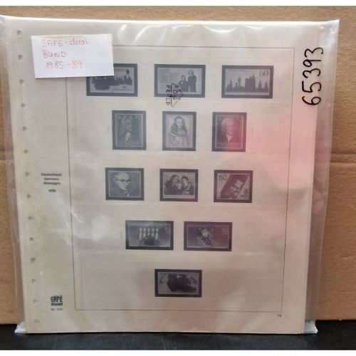 SAFE-Dual  Bund 1985-89 Vordrucke  gebraucht