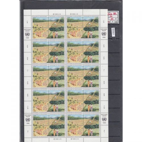 UNO Genf 1986, Mich.-Nr.: 138-41 **  Kleinbogen