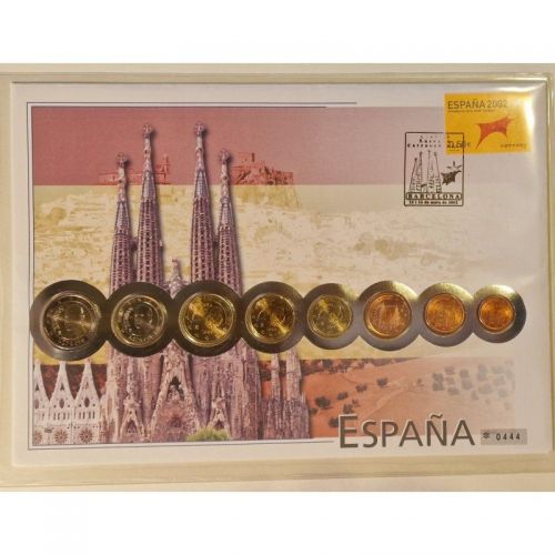 Spanien  Euro Numisbrief KMS  Münzen 2  - 1 Cent Kursmünzen Satz