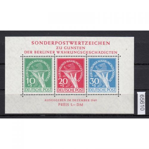 Berlin 1949, Mich.-Nr.: Block 1 **  LUXUS