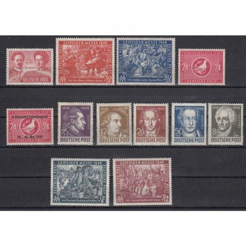SBZ  1949 Mi.-Nr.:229-241  ** (Allg. Ausg.) Jahr Komplett   ohne Block