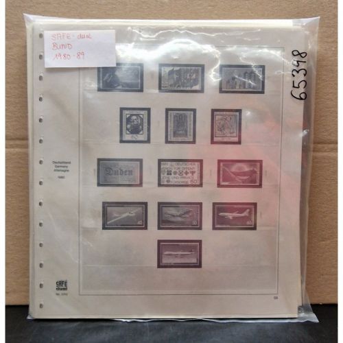 SAFE-Dual BUND 1980-89 Vordrucke  gebraucht