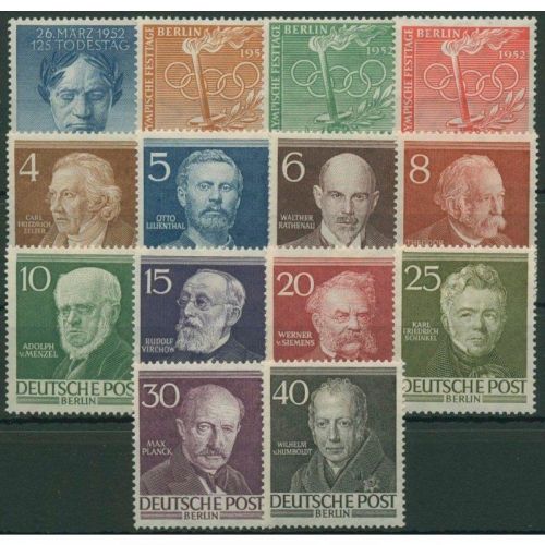 Berlin 1952, Mich.-Nr.: 87-100 **
