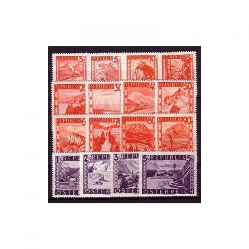 Österreich 1947, Mich.-Nr.: 838-853 **