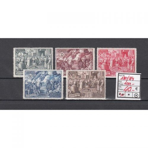 Vatikan 1951 Mi.-nr.: 180-184 **