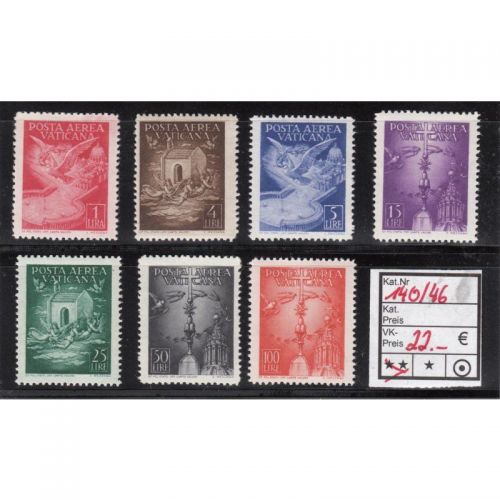 Vatikan 1947 Mi.-nr.: 140-46  **