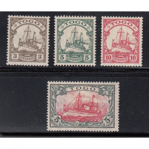 Kolonien Togo 1909 , Mich.-Nr.: 20-23 *