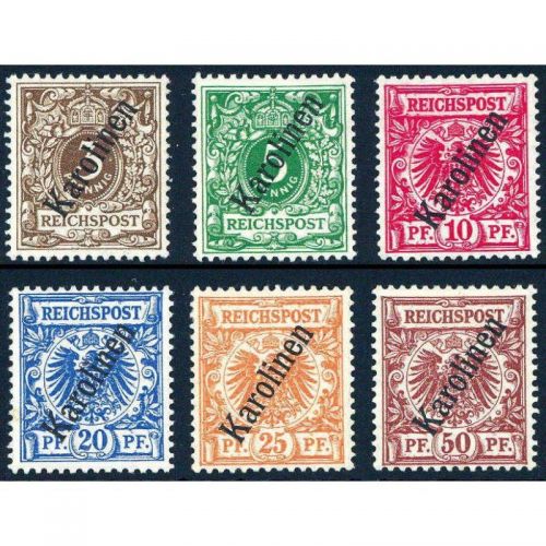Kolonien Karolinen 1900, Mich.-Nr.:  1-6 II *