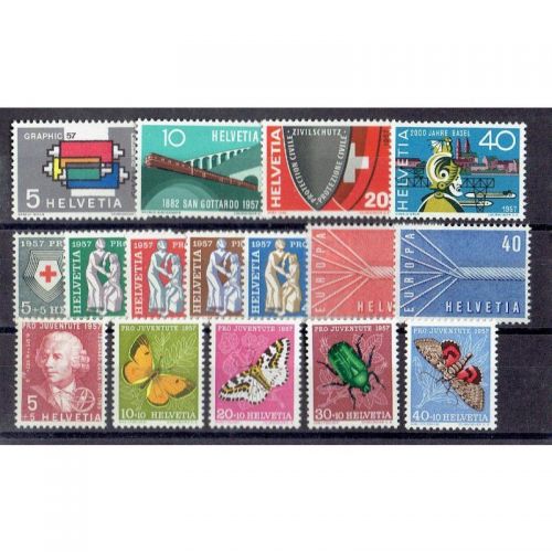 Schweiz 1957 : Mi.-Nr.: Komplett **
