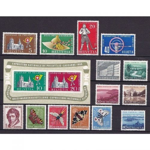 Schweiz 1955 : Mi.-Nr.: Komplett **