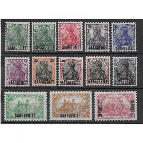 Saargebiet 1920 Mi. Nr. 32-43 **