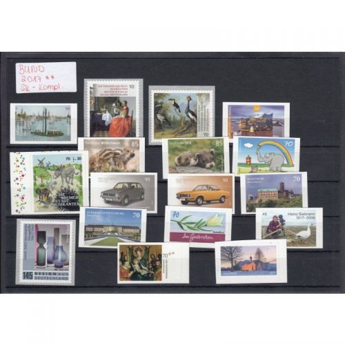 Bund 2017  ** Komplett alle Selbstklebende