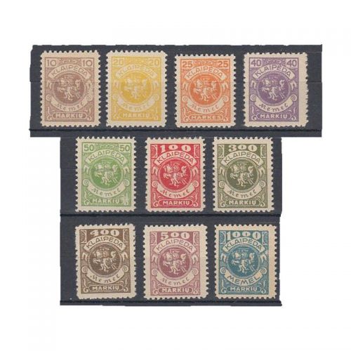 Memel 1923 Mi. Nr. 141-50 *