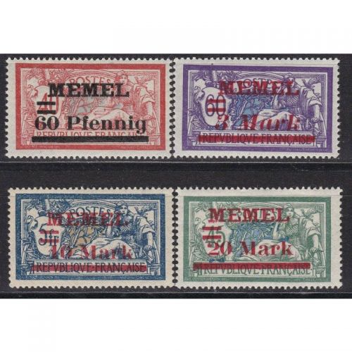 Memel 1921 Mi. Nr. 36-39 *