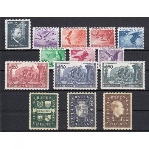 Liechtenstein 1939 **  Komplett
