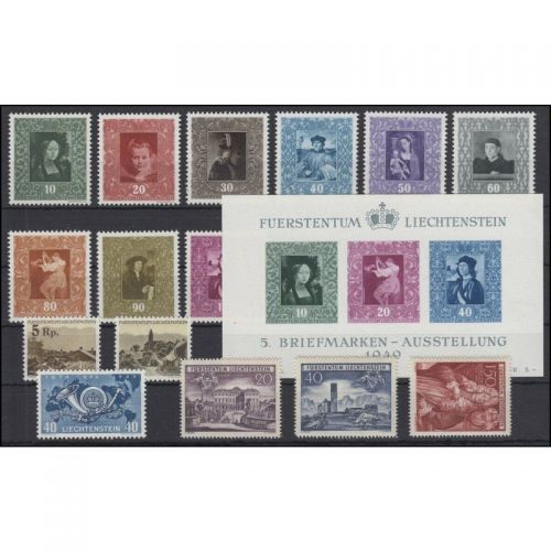 Liechtenstein 1949 **  Komplett