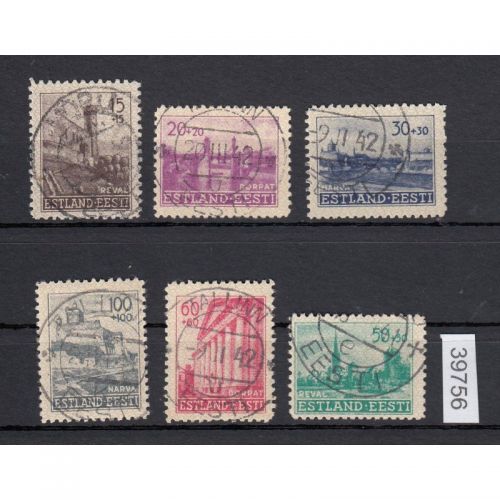 Estland, Mi.-Nr. 4-9 gestempelt