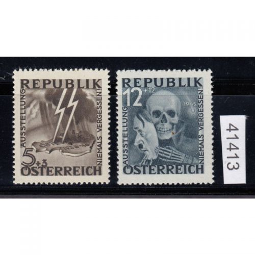 Österreich 1946, Mich.-Nr.: VI+VII ** Blitz  Maske