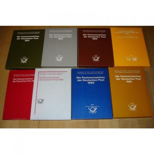 DDR 1984-90, Mich.-Nr.:  **  Komplettes Jahrbuch mit Marken, Blöcken, KLB, Ganzsachen