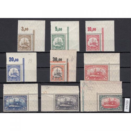 Kolonien Dt. Südwestafrika 1906, Mich.-Nr.: 24-32 **