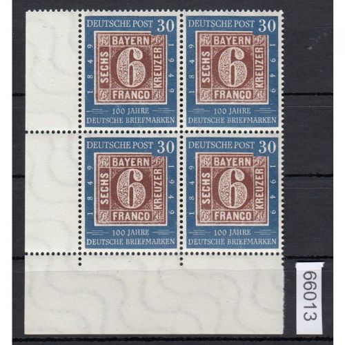 Bund 1949, Mich.-Nr.: 115 ** Eckrand 4er.-Block