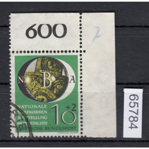 Bund 1951, Mich.-Nr.: 141 gestempelt Eckrand