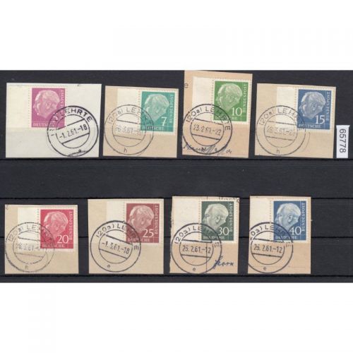 Bund 1954, Mich.-Nr.:  179-260 y gestempelt Vollstempel
