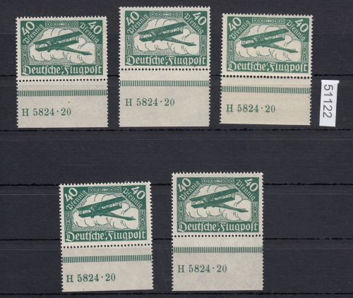 DR 1919, Mich.-Nr.: 112  **  HAN  5 Stück