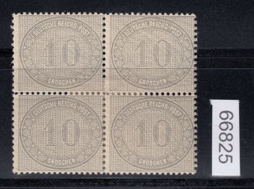 DR 1872, Mich.-Nr.: 12 *   4er.-Block