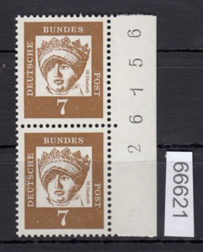 Bund 1961, Mich.-Nr.: 348 x **  4er.-Block    Bogennummer