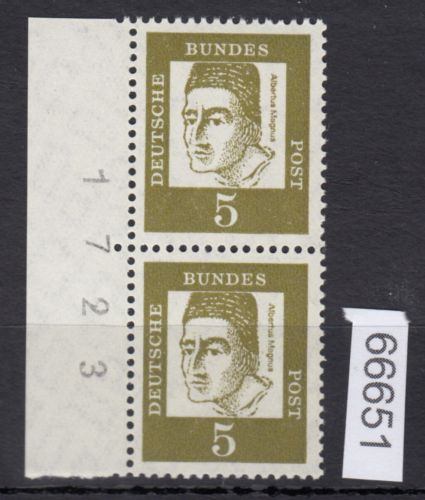 Bund 1961, Mich.-Nr.: 347 y **   Bogennummer