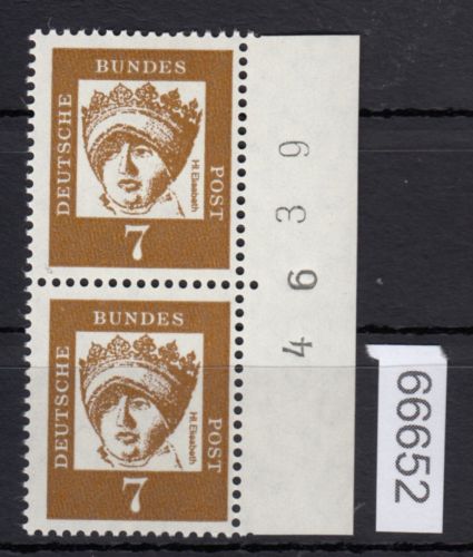 Bund 1961, Mich.-Nr.: 348 y **   Bogennummer